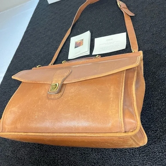 Vintage Coach Beekman 5266 Shoulder Bag Leather Messenger Briefcase Laptop - Picture 13 of 16